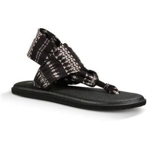 Sanuk Yoga Sling 2 Print Black and White Aztec